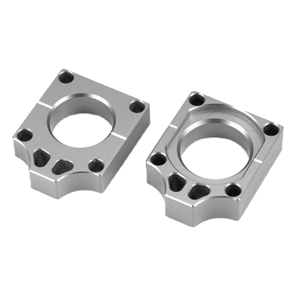 Accossato off-road rear axle blocks RTH1 for Honda CRF250X, silver colour