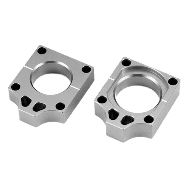 Accossato off-road rear axle blocks RTH3 for Honda CRF250R, silver colour
