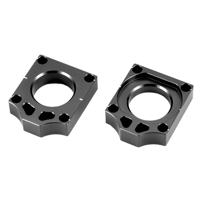 Accossato off-road rear axle blocks RTKS1 for Kawasaki KX250F, black colour