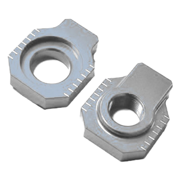 Accossato off-road rear axle blocks RTM1 for Husqvarna TE 300, silver colour