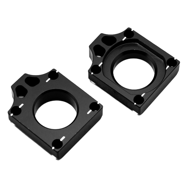 Accossato off-road rear axle blocks RTSU1 for Suzuki RM-Z 450, black colour