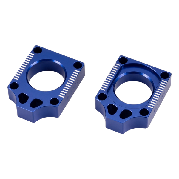 Accossato off-road rear axle blocks RTY1 for Yamaha YZ125, blue colour