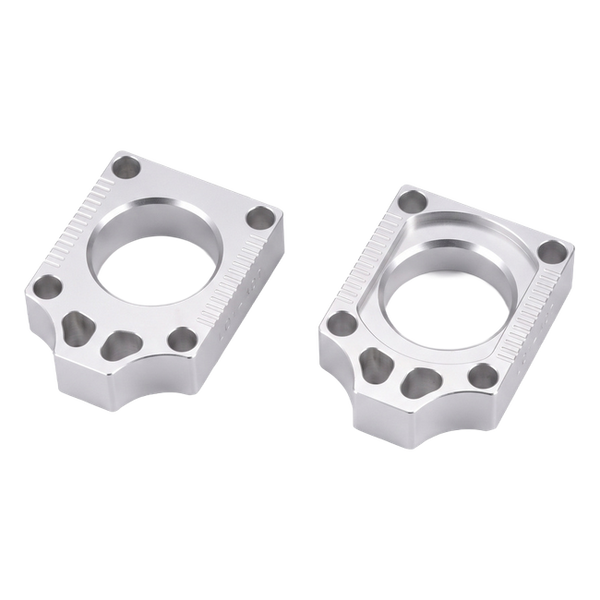 Accossato off-road rear axle blocks RTY1 for Yamaha YZ250, silver colour
