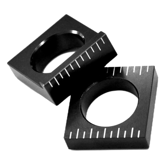 Accossato off-road rear axle blocks RTY3 for Yamaha YZ250F, black colour