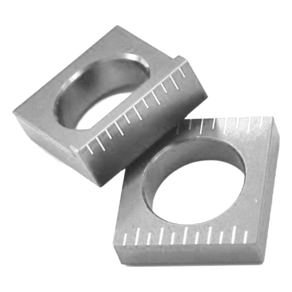 Accossato off-road rear axle blocks RTY3 for Yamaha YZ250F, silver colour