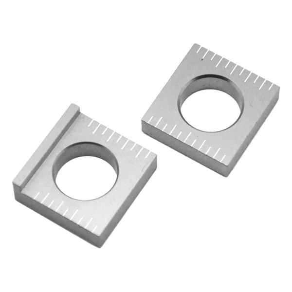 Accossato off-road rear axle blocks RTY4 for Yamaha WR450F, silver colour