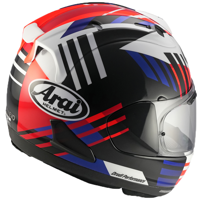Arai RX-7V Evo full-face helmet in Jonathan Rea SB3 2025 Replica gloss livery