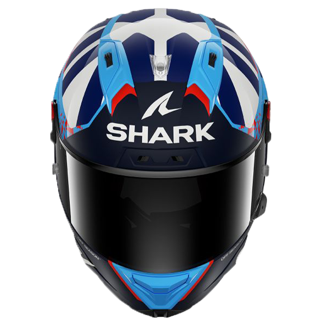 Shark Aeron GP FIM helmet Raúl Fernández Replica 2025 white blue red