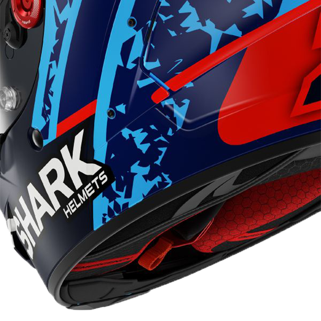 Shark Aeron GP FIM helmet Raúl Fernández Replica 2025 white blue red