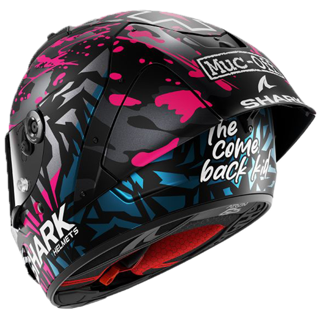 Shark Aeron GP full-face racing helmet Scott Redding Replica 2025 matte blue violet