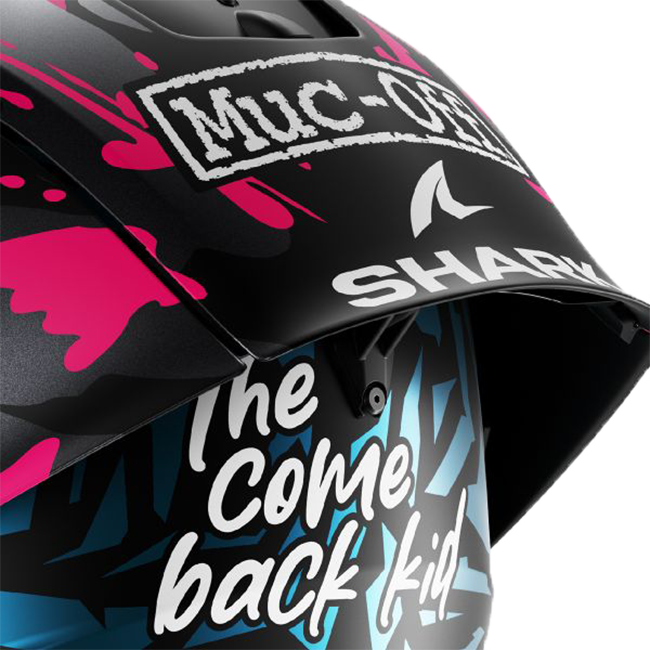 Shark Aeron GP full-face racing helmet Scott Redding Replica 2025 matte blue violet