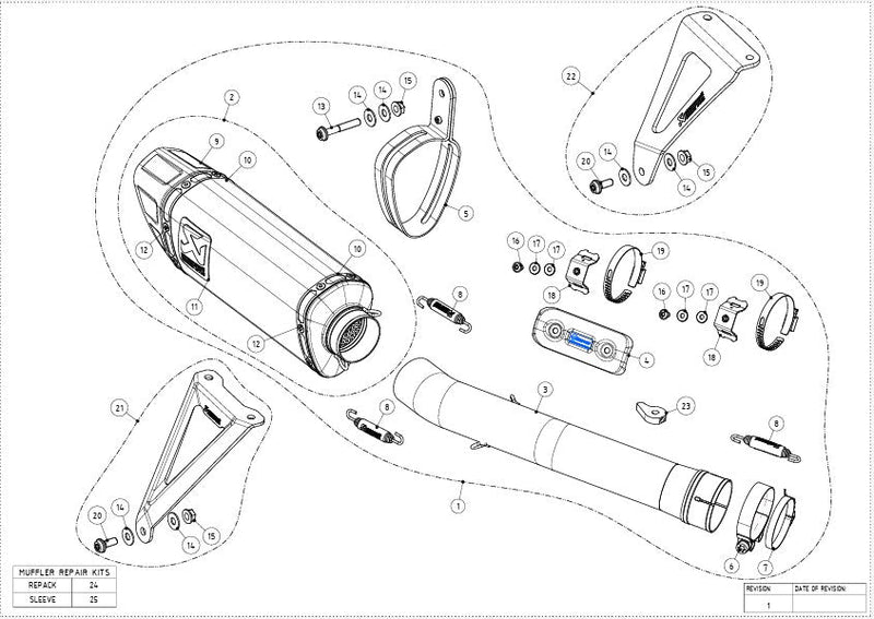 Akrapovic Slip-On Line Carbon exhaust Honda CBR1000RR-R Fireblade SC82 2024-2026