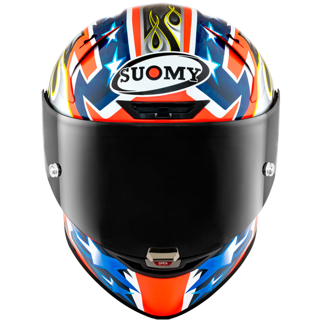 Suomy SR-GP Evo full-face racing helmet in Glory Race livery