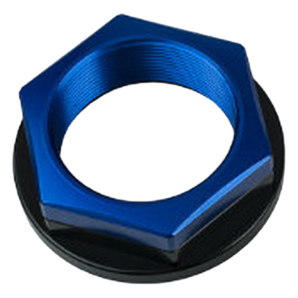 Accossato open steering stem nut SA001 for Yamaha R1, blue version