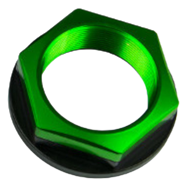 Accossato open steering stem nut SA005 for Triumph STREET TRIPLE 675, green version