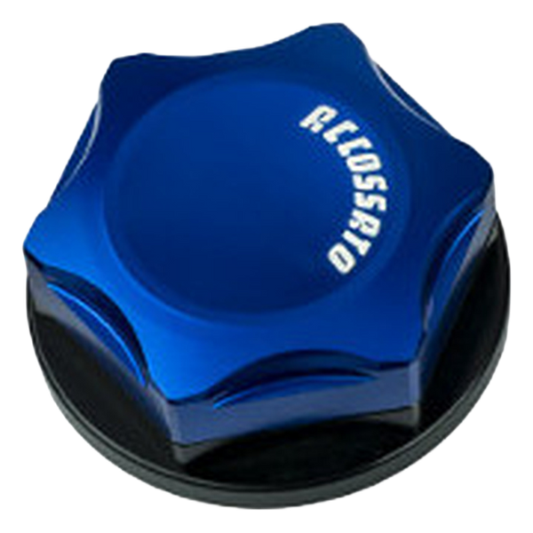 Accossato closed steering stem nut SC001 for Kawasaki ZX-10 R, blue version