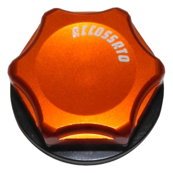 Accossato closed steering stem nut SC001 for Yamaha R1, orange version
