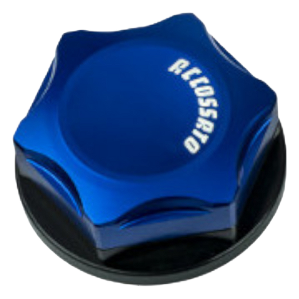 Accossato closed steering stem nut SC006 for Moto Guzzi V85TT 850, blue version