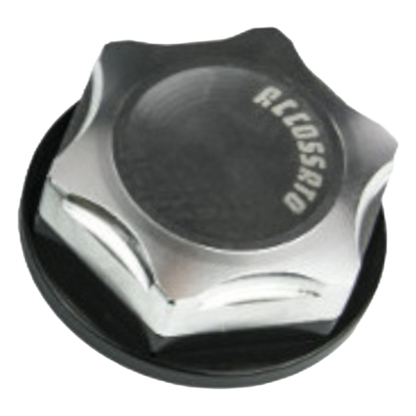 Accossato closed steering stem nut SC006 for Moto Guzzi V9 ROAMER, silver version