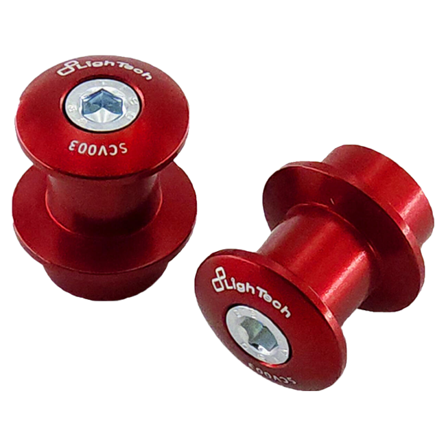 LighTech SCV003 M6 swingarm bobbins for Aprilia RSV4, anodised aluminium, pair