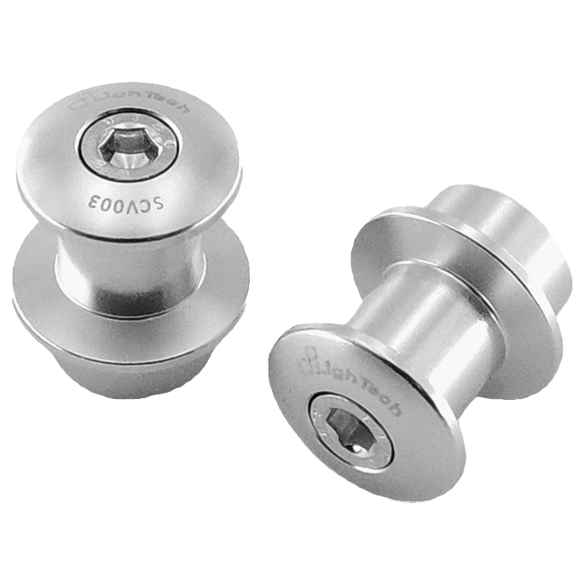 LighTech SCV003 M6 swingarm spools for Aprilia RS 457 in anodised aluminium