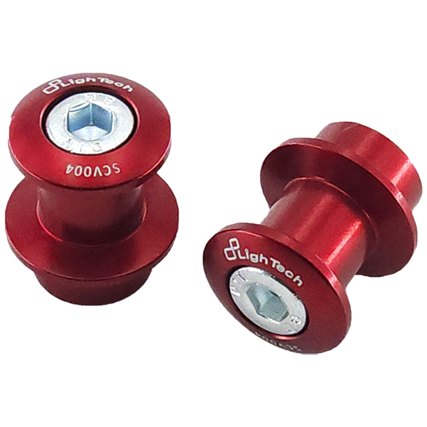 LighTech SCV004 M8 swingarm spools for Triumph Street Triple 765, anodised aluminium pair