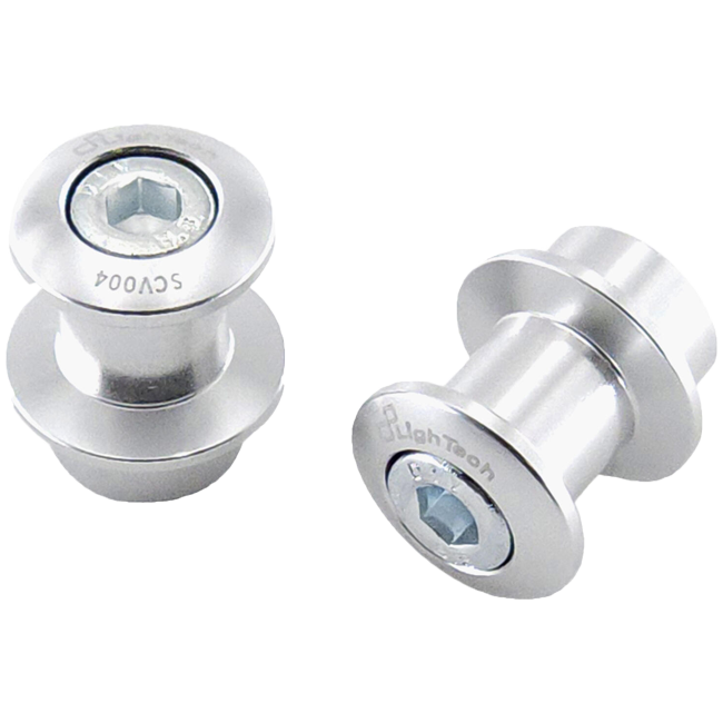 LighTech SCV004 M8 swingarm bobbins for BMW M1000RR K66 anodised aluminium pair