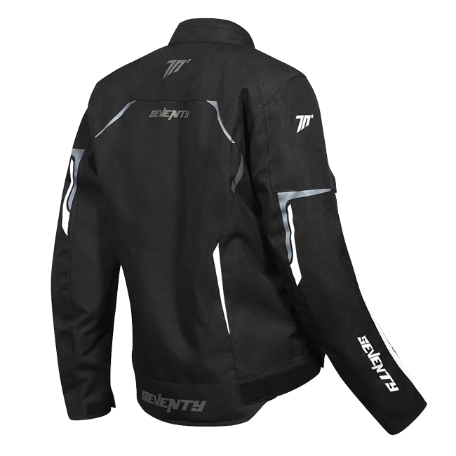 Seventy Degrees Piston Sport-Touring-Jacke – Damen – Schwarz / Grau / Weiß