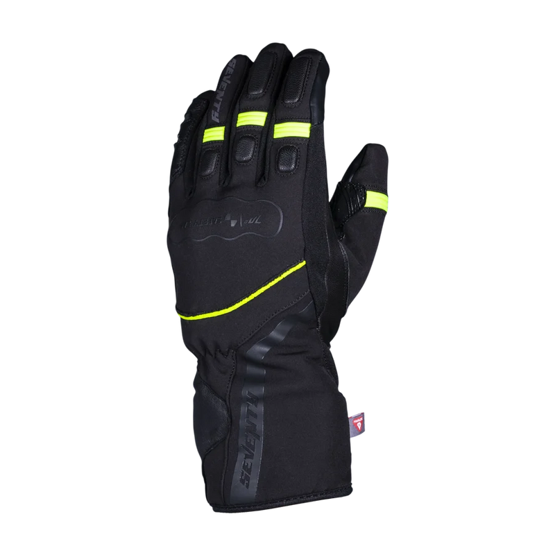 Seventy Degrees Gobi Winter-Motorradhandschuhe – Herren – Schwarz / Neongelb