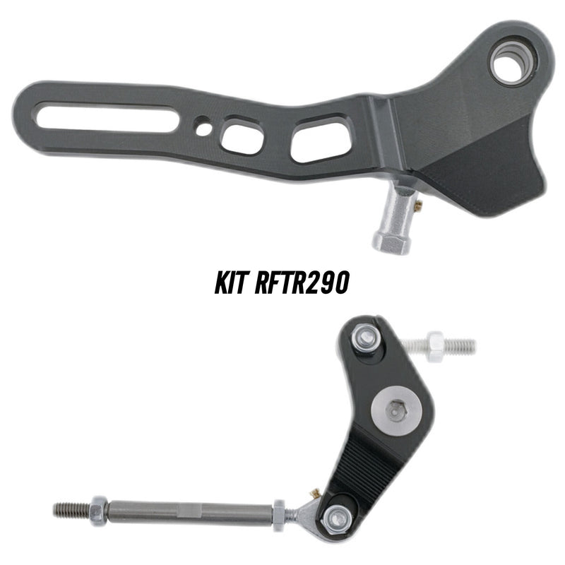 LighTech FTRAP005 silver rearset kit for Aprilia RSV4 RF RR 1100 Factory