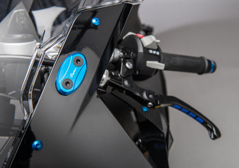 LighTech anodised aluminium mirror caps for BMW S1000RR K46 SPE101