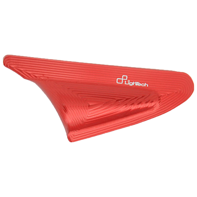 LighTech SPE113 aluminium mirror block-off plates for Ducati Panigale 899 in black and red