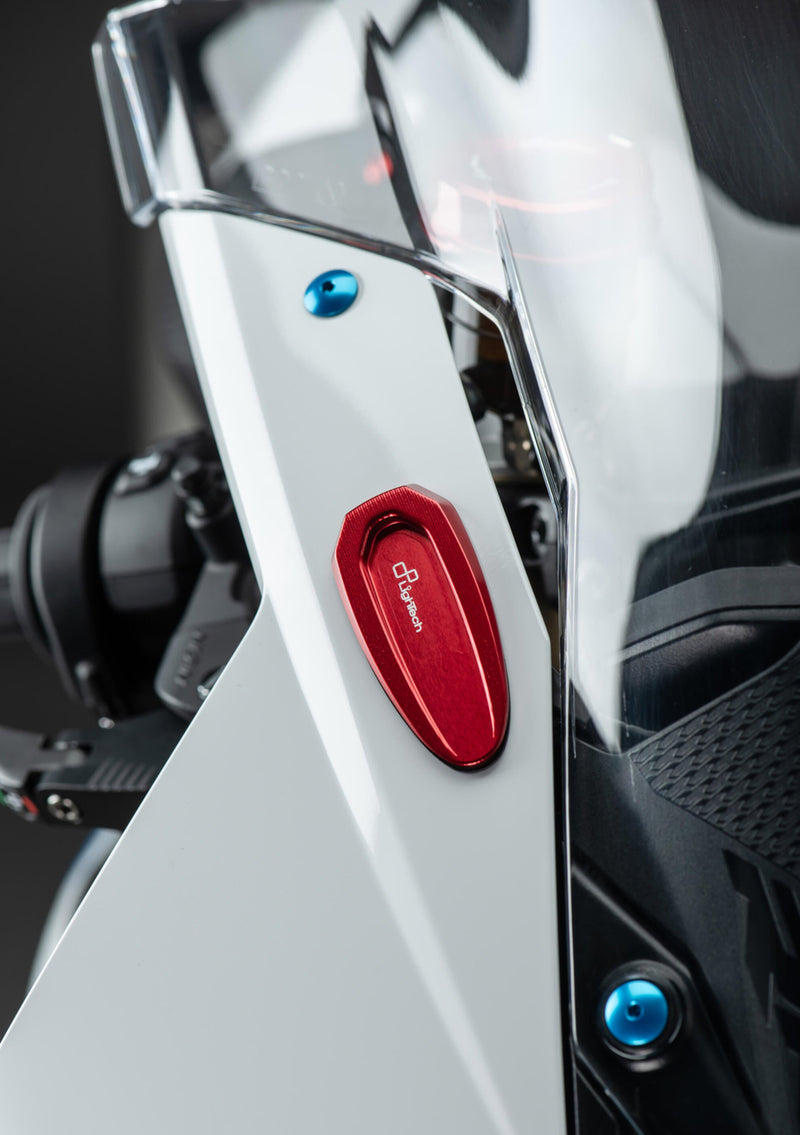 LighTech SPE122 anodised aluminium mirror caps for BMW S1000RR K67