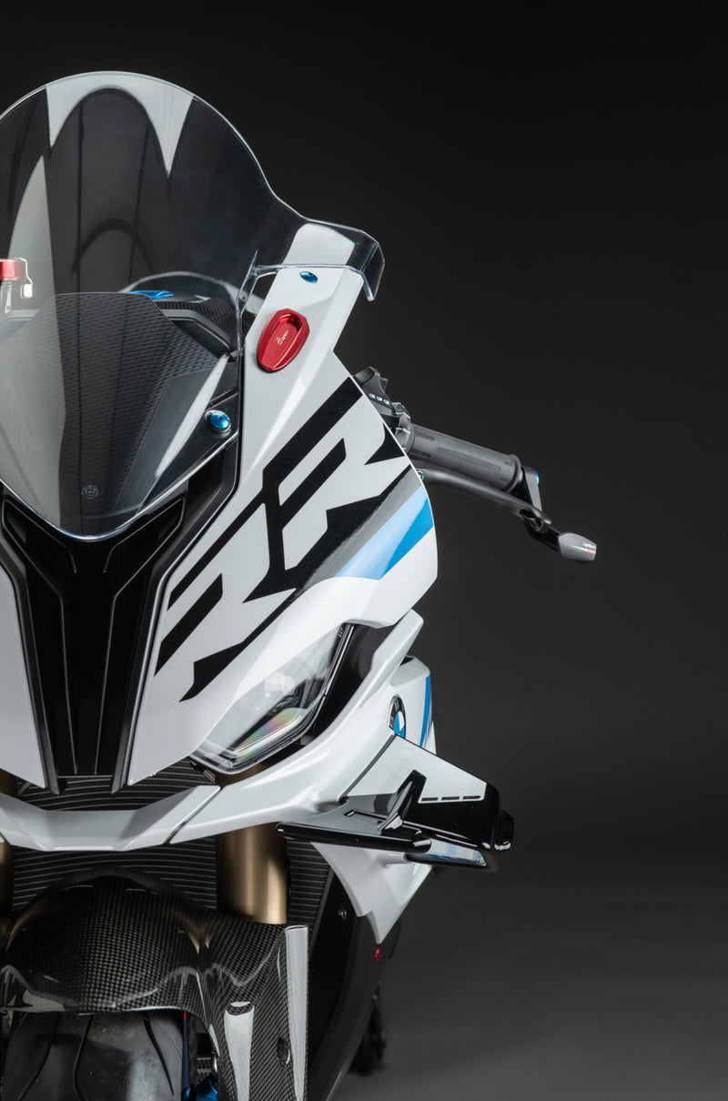 LighTech SPE122 anodised aluminium mirror caps for BMW S1000RR K67