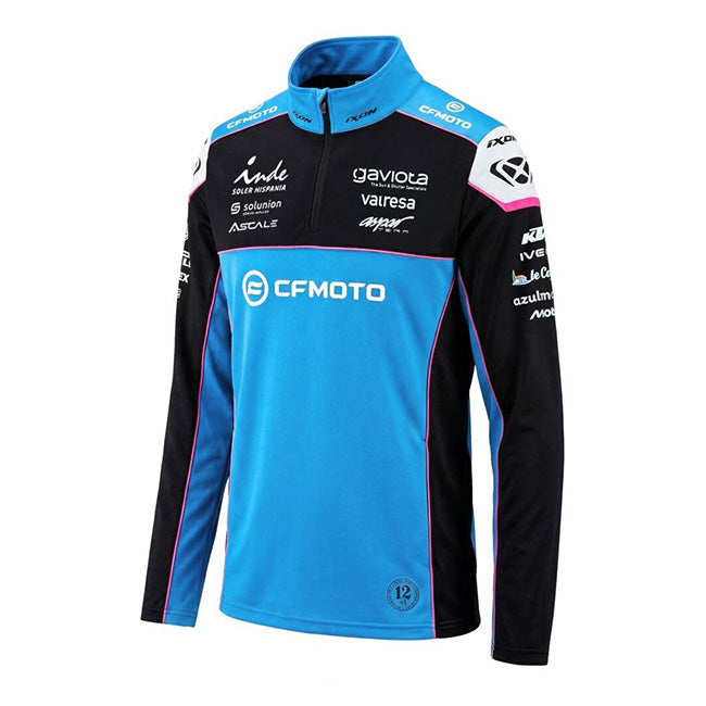 IXON SW1 CFMO 26 men's zip sweatshirt CFMOTO Aspar Racing 2026 blue black pink