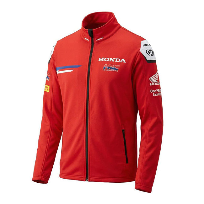 IXON SW1 HRC 26 Honda HRC Racing Team men's zip sweatshirt jacket in red, 2026 replica