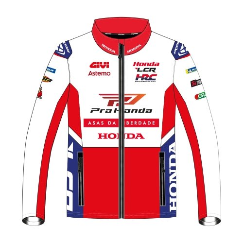 IXON LCR Honda Racing Team Zip Sweat Jacket Replica 2026 in white, red and blue — men's