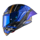 Swirl Carbon Deep Blue Gold