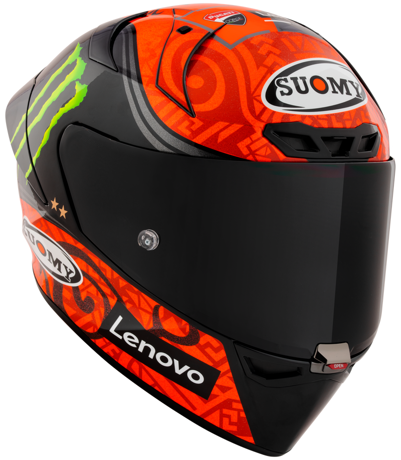 Suomy S1-XR GP full-face racing helmet Francesco Pecco Bagnaia Monster Replica 2023 livery