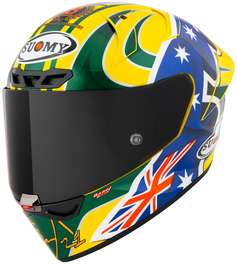 Suomy S1-XR GP full-face helmet in Troy Bayliss Replica 2005 gloss livery
