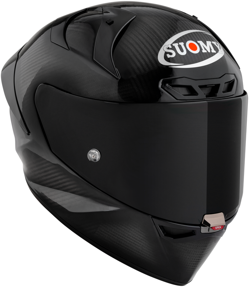 Suomy S1-XR GP full-face helmet in carbon gloss visible carbon finish