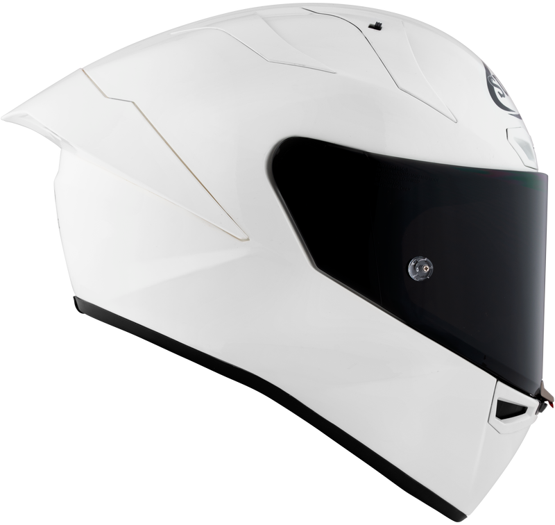 Suomy S1-XR GP full-face racing helmet in plain gloss white