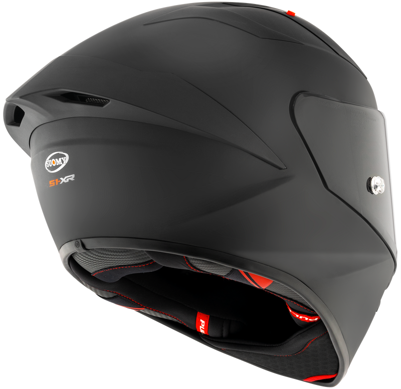 Suomy S1-XR GP full-face race helmet in plain black matt finish