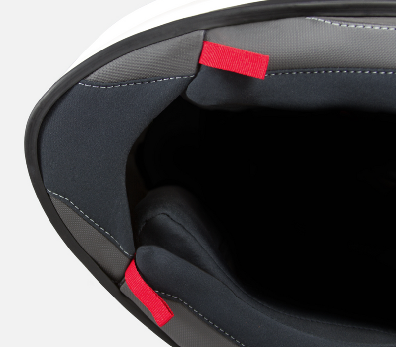 Nexx X.R3R full-face racing helmet in Swirl Carbon Red Silver colourway