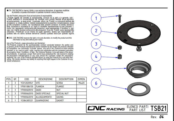 CNC Racing TSB21PR Pramac Racing Limited Edition carbon fuel cap for Ducati Panigale V4