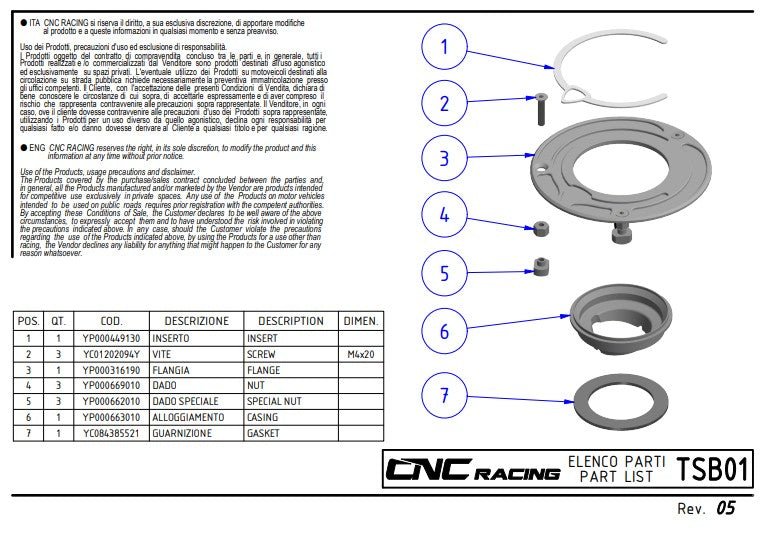 CNC Racing TSB01 carbon fuel cap with Ergal aluminium flange for Ducati Panigale V4
