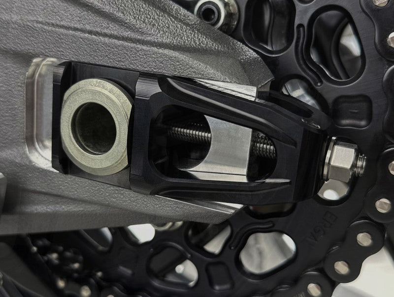 Motocorse chain tensioner slider kit with Brembo P2-24 caliper bracket for Ducati Panigale V4 2025-2026