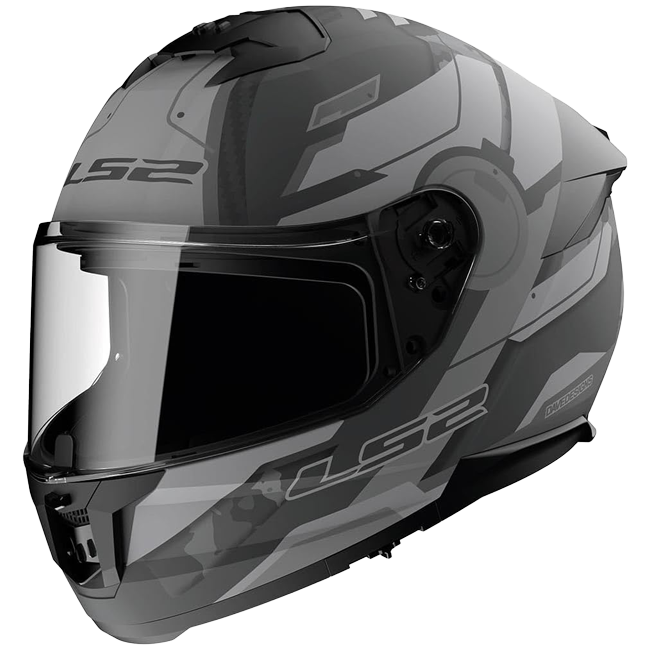 LS2 FF808 Stream II Helm – Shadow Titanium/Grey