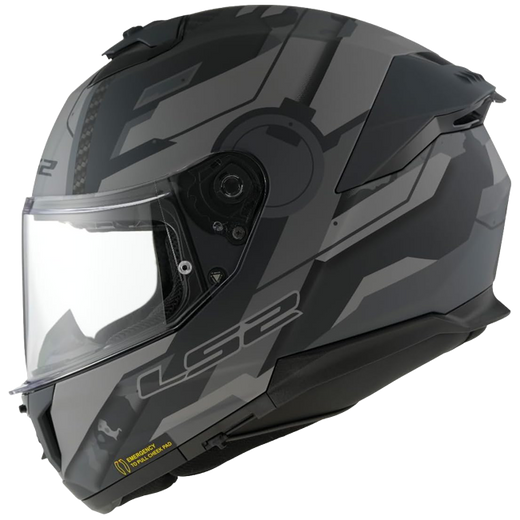 LS2 FF808 Stream II Helm – Shadow Titanium/Grey