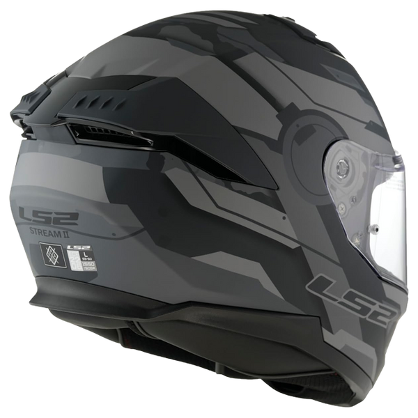 LS2 FF808 Stream II Helmet – Shadow Titanium/Grey